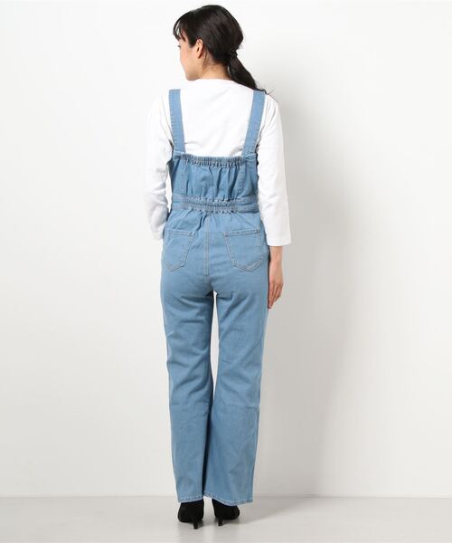 ジョニーブレイズ　オールインワン　つなぎ　L　シャイニーブルー ジョニーブレイズ オールインワン つなぎ L シャイニーブルー