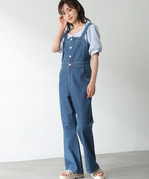 Honeys（ハニーズ）の「デニムオールインワン（つなぎ