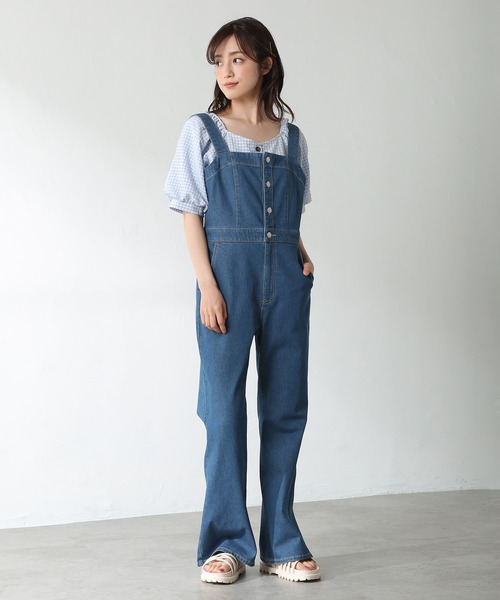 Honeys（ハニーズ）の「デニムオールインワン（つなぎ