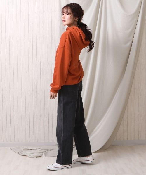 SELECT LEVERY(セレクトリベリー)の「(Emma) デニムワイドカーブドパンツ(デニムパンツ・レディース・ブルー/ネイビー/インディゴブルー/ダークグレー・MEDIUM/SMALL/LARGE/X-LARGE)」の9枚目の写真