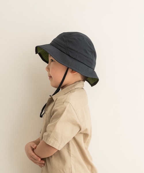 URBAN RESEARCH DOORS（アーバンリサーチドアーズ）の「アドベンチャーハット(KIDS)（ハット・キッズ・ネイビー/カーキ・ONE）」の3枚目の写真