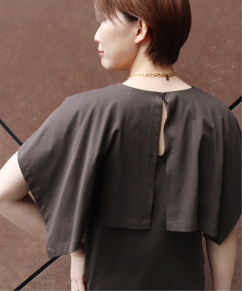 journal standard L'essage（ジャーナルスタンダードレサージュ）の「ワイドカラープルオーバー◆（Tシャツ/カットソー・レディース・ホワイト/グレー/ブルー・FREE）」の3枚目の写真