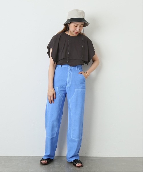 journal standard L'essage（ジャーナルスタンダードレサージュ）の「ワイドカラープルオーバー◆（Tシャツ/カットソー・レディース・ホワイト/グレー/ブルー・FREE）」の10枚目の写真