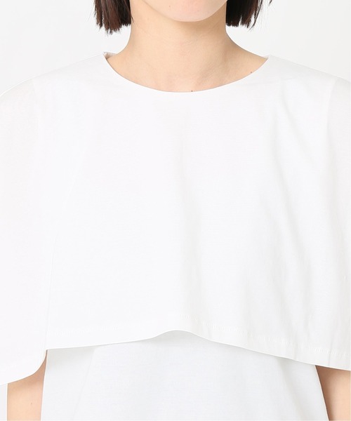 journal standard L'essage（ジャーナルスタンダードレサージュ）の「ワイドカラープルオーバー◆（Tシャツ/カットソー・レディース・ホワイト/グレー/ブルー・FREE）」の16枚目の写真