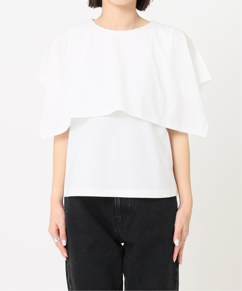 journal standard L'essage（ジャーナルスタンダードレサージュ）の「ワイドカラープルオーバー◆（Tシャツ/カットソー・レディース・ホワイト/グレー/ブルー・FREE）」の8枚目の写真