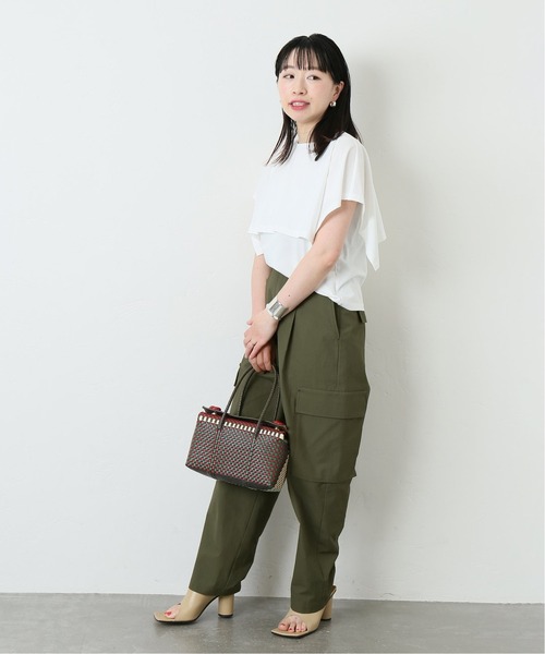 journal standard L'essage（ジャーナルスタンダードレサージュ）の「ワイドカラープルオーバー◆（Tシャツ/カットソー・レディース・ホワイト/グレー/ブルー・FREE）」の18枚目の写真
