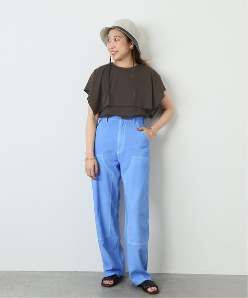 journal standard L'essage（ジャーナルスタンダードレサージュ）の「ワイドカラープルオーバー◆（Tシャツ/カットソー・レディース・ホワイト/グレー/ブルー・FREE）」の17枚目の写真