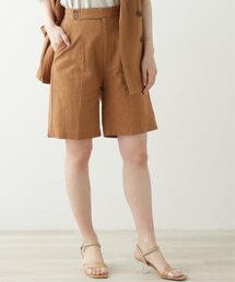 RAY CASSIN | リネンライクセンタープレスハーフパンツ(その他パンツ)