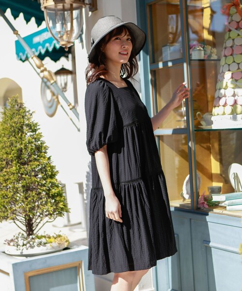 TO BE CHIC(トゥー ビー シック)の「UVレースリボン ハット(ハット・レディース・チャコールグレー/ベージュ・FREE)」の3枚目の写真