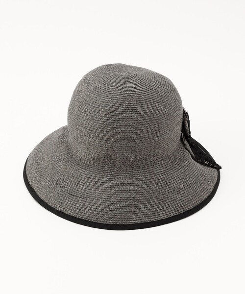 TO BE CHIC(トゥー ビー シック)の「UVレースリボン ハット(ハット・レディース・チャコールグレー/ベージュ・FREE)」の6枚目の写真