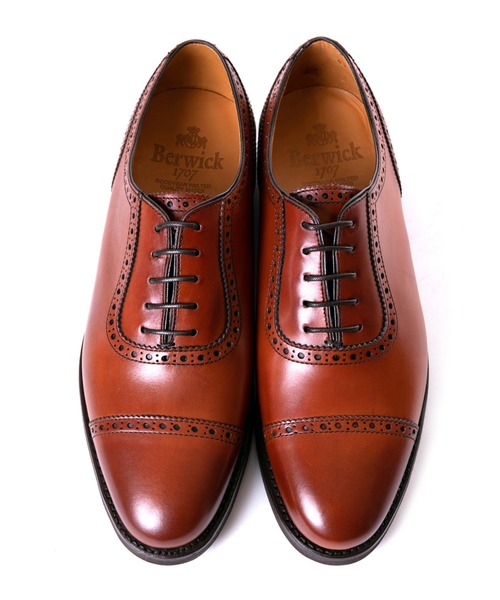 Berwick1707(バーウィック)の「Berwick バーウィック キャップトゥ 5277 ヴィブラム ソール(ドレスシューズ・メンズ・ダークブラウン/ブラウン・6/8/6.5/7/7.5/5.5/5/8.5)」の10枚目の写真