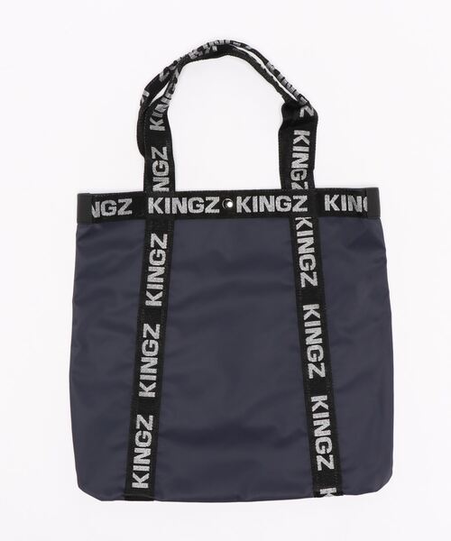KINGZ（キングズ）の「ＢＡＮＤビッグトート（トートバッグ・メンズ・ブラック/ネイビー・FREE）」の4枚目の写真