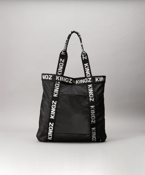KINGZ（キングズ）の「ＢＡＮＤビッグトート（トートバッグ・メンズ・ブラック/ネイビー・FREE）」の2枚目の写真