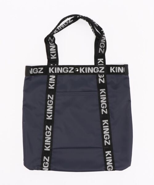 KINGZ（キングズ）の「ＢＡＮＤビッグトート（トートバッグ・メンズ・ブラック/ネイビー・FREE）」の7枚目の写真