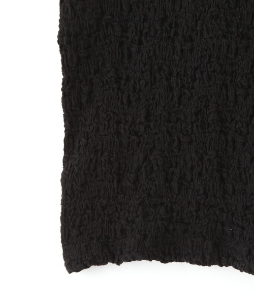 FREE'S MART（フリーズマート）の「ふくれジャガードパフスリーブカットソー（Tシャツ/カットソー・レディース・ブラック/グレー/ホワイト/イエロー・FREE）」の10枚目の写真