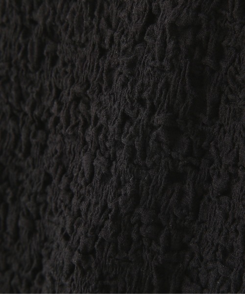 FREE'S MART（フリーズマート）の「ふくれジャガードパフスリーブカットソー（Tシャツ/カットソー・レディース・ブラック/グレー/ホワイト/イエロー・FREE）」の11枚目の写真