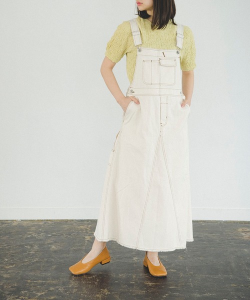 FREE'S MART（フリーズマート）の「ふくれジャガードパフスリーブカットソー（Tシャツ/カットソー・レディース・ブラック/グレー/ホワイト/イエロー・FREE）」の15枚目の写真