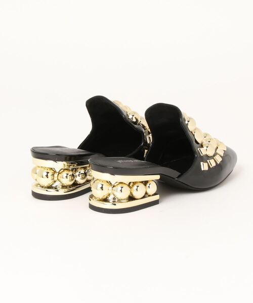 Jeffrey Campbell（ジェフリーキャンベル）の「デザインヒールバックレスパンプス（パンプス・レディース・ブラック/ホワイト・36/37/38/35）」の3枚目の写真