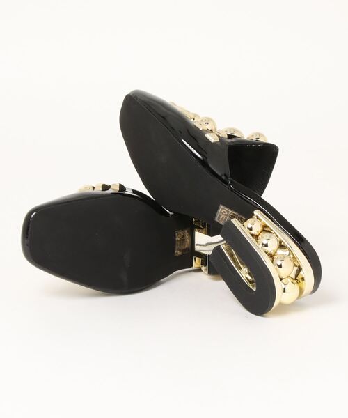 Jeffrey Campbell（ジェフリーキャンベル）の「デザインヒールバックレスパンプス（パンプス・レディース・ブラック/ホワイト・36/37/38/35）」の4枚目の写真