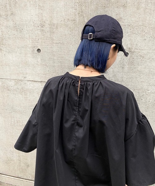 WHO'S WHO gallery(フーズフーギャラリー)の「セパレート半袖ワンピース(シャツワンピース・レディース・ブラック/オフホワイト・FREE)」の21枚目の写真