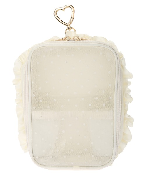 Honey Salon（ハニーサロン）の「ドットマルチキャリーポーチ（ポーチ・レディース・アイボリー/ブラック/ピンク・FREE）」の5枚目の写真