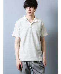 semantic design（セマンティックデザイン）の「セマンティックデザイン/semantic design シャドーボーダー デザイン半袖ポロシャツ（ポロシャツ・メンズ）」