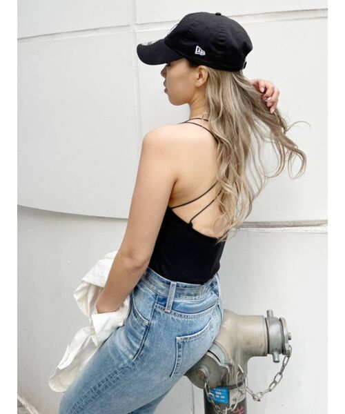 EVRIS（エヴリス）の「ダブルストラップカップインキャミ（キャミソール・レディース・ブラック/グリーン/アイボリー・FREE）」の19枚目の写真