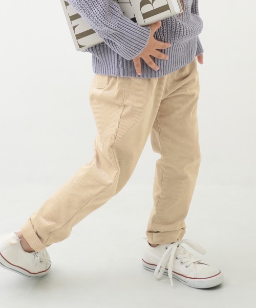 devirock(デビロック)の「コーデュロイ タックパンツ(その他パンツ・キッズ・ライトグレー/ベージュ/ブラウン/ライトブラウン/グレー系その他/パープル系その他/ダークカーキ/チャコール/パープル系その他2/テラコッタ・130cm/120cm/100cm/110cm/90cm/80cm/160cm/150cm/140cm)」の8枚目の写真
