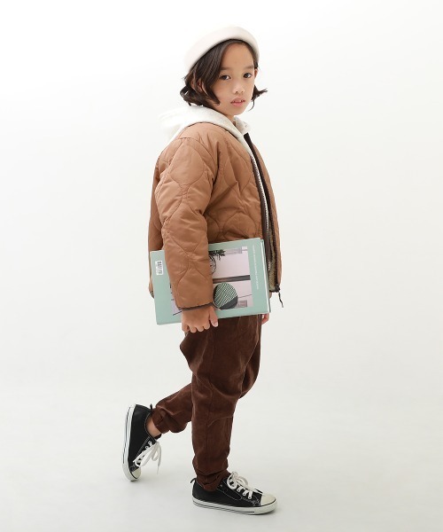 devirock(デビロック)の「コーデュロイ タックパンツ(その他パンツ・キッズ・ライトグレー/ベージュ/ブラウン/ライトブラウン/グレー系その他/パープル系その他/ダークカーキ/チャコール/パープル系その他2/テラコッタ・130cm/120cm/100cm/110cm/90cm/80cm/160cm/150cm/140cm)」の14枚目の写真