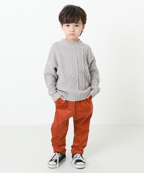 devirock(デビロック)の「コーデュロイ タックパンツ(その他パンツ・キッズ・ライトグレー/ベージュ/ブラウン/ライトブラウン/グレー系その他/パープル系その他/ダークカーキ/チャコール/パープル系その他2/テラコッタ・130cm/120cm/100cm/110cm/90cm/80cm/160cm/150cm/140cm)」の16枚目の写真