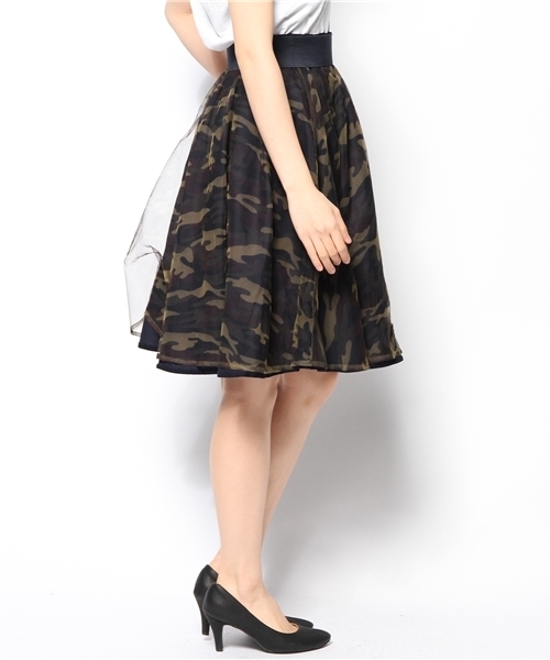 Kastane（カスタネ）の「【Kastane】リバーシブルWタックスカート（スカート・レディース・ネイビー・FREE）」の2枚目の写真