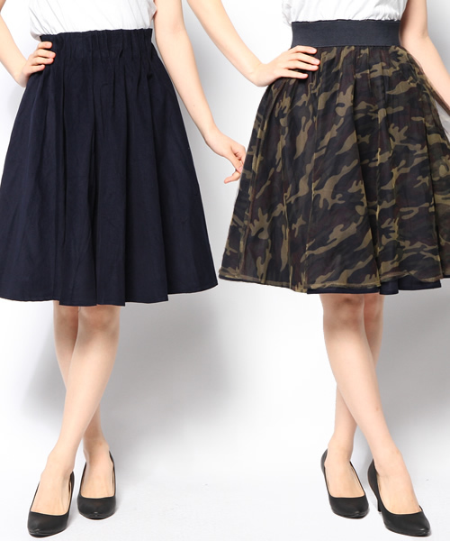 Kastane（カスタネ）の「【Kastane】リバーシブルWタックスカート（スカート・レディース・ネイビー・FREE）」の8枚目の写真