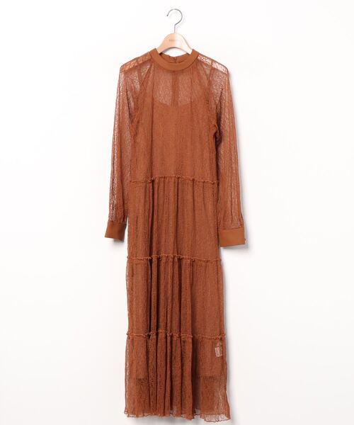 セール ブランド古着 レース長袖ワンピース ワンピース Ameri アメリ のファッション通販 Zozoused