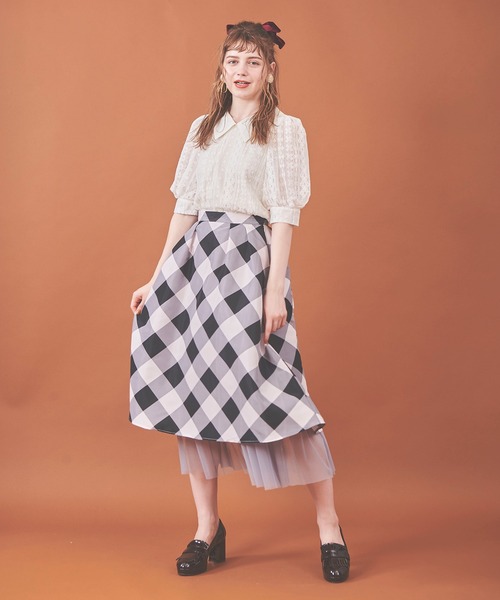 31 Sons de mode（トランテアン　ソン　ドゥ　モード）の「衿付きレースブラウス（シャツ/ブラウス・レディース・ブラック/オフホワイト・36）」の16枚目の写真