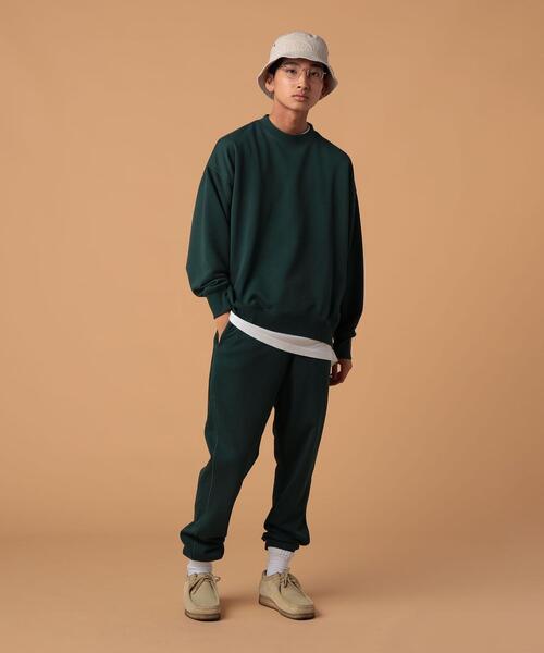 FEELING MADE（フィーリングメイド）の「FEELING MADE エアリースウェット ジョガーパンツ（スウェットパンツ・メンズ・ブラック/ベージュ/ダークグリーン/ライトグレー・LARGE/SMALL/MEDIUM）」の14枚目の写真