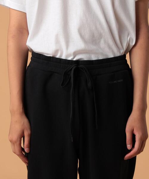 FEELING MADE（フィーリングメイド）の「FEELING MADE エアリースウェット ジョガーパンツ（スウェットパンツ・メンズ・ブラック/ベージュ/ダークグリーン/ライトグレー・LARGE/SMALL/MEDIUM）」の19枚目の写真