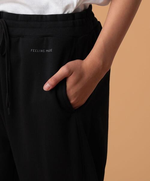 FEELING MADE（フィーリングメイド）の「FEELING MADE エアリースウェット ジョガーパンツ（スウェットパンツ・メンズ・ブラック/ベージュ/ダークグリーン/ライトグレー・LARGE/SMALL/MEDIUM）」の21枚目の写真