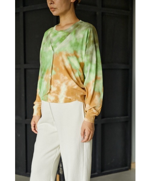 セール Print Knit Cardigan プリントニットカーディガン カーディガン ボレロ Black By Moussy ブラックバイ マウジー のファッション通販 Zozotown