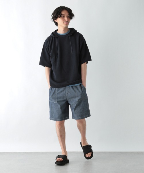 GLOBAL WORK（グローバルワーク）の「シャンブレーショーツ/954765（その他パンツ・メンズ・ブルー/グリーン/ホワイト系その他2・MEDIUM/LARGE）」の9枚目の写真