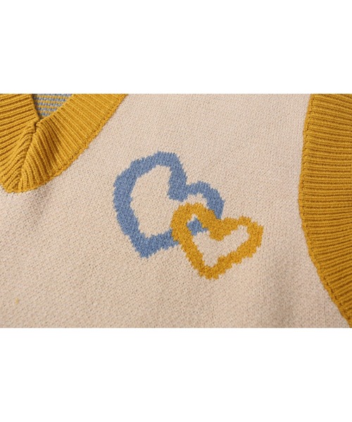 HOOK（フック）の「【HOOK】古着風 配色レトロ柄ベスト（ベスト・メンズ・イエロー/レッド・M/XL/L）」の9枚目の写真