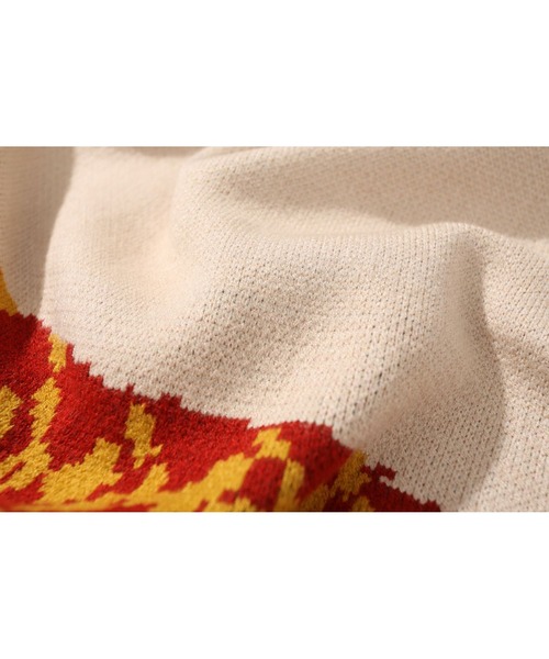 HOOK（フック）の「【HOOK】古着風 配色レトロ柄ベスト（ベスト・メンズ・イエロー/レッド・M/XL/L）」の10枚目の写真