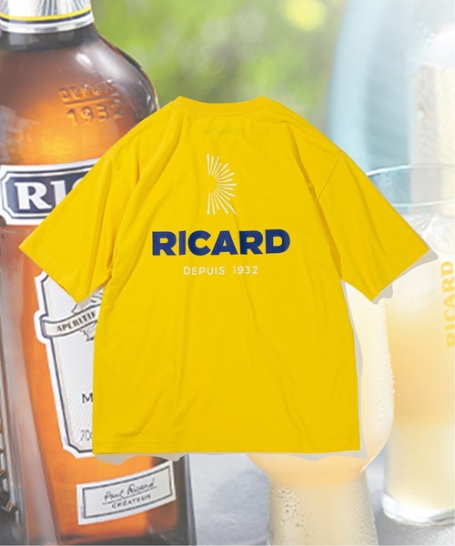 EDIFICE(エディフィス)の「【Vacances a Paris】RICARD ロゴプリント Tシャツ(Tシャツ/カットソー・メンズ・ホワイト/ブルー/イエロー・X-LARGE/LARGE/MEDIUM/SMALL)」の3枚目の写真