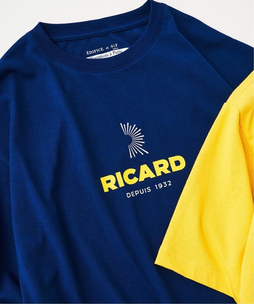 EDIFICE(エディフィス)の「【Vacances a Paris】RICARD ロゴプリント Tシャツ(Tシャツ/カットソー・メンズ・ホワイト/ブルー/イエロー・X-LARGE/LARGE/MEDIUM/SMALL)」の13枚目の写真