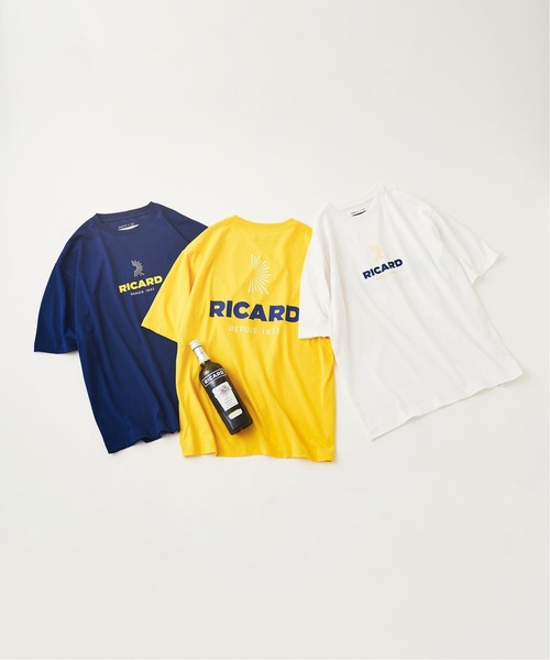EDIFICE(エディフィス)の「【Vacances a Paris】RICARD ロゴプリント Tシャツ(Tシャツ/カットソー・メンズ・ホワイト/ブルー/イエロー・X-LARGE/LARGE/MEDIUM/SMALL)」の10枚目の写真