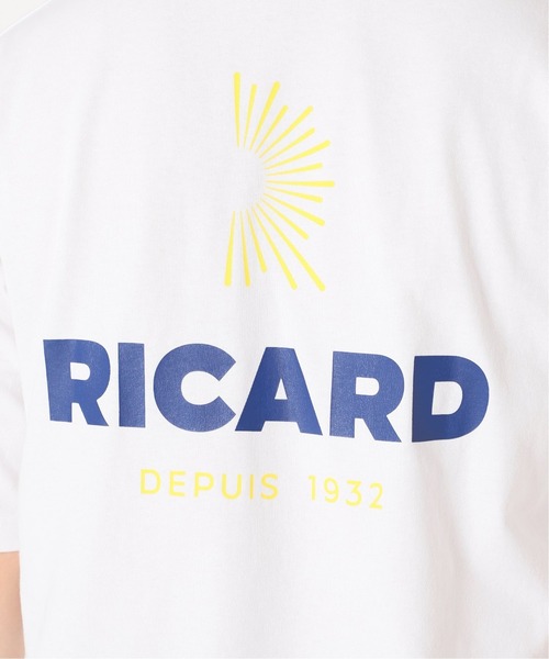 EDIFICE(エディフィス)の「【Vacances a Paris】RICARD ロゴプリント Tシャツ(Tシャツ/カットソー・メンズ・ホワイト/ブルー/イエロー・X-LARGE/LARGE/MEDIUM/SMALL)」の14枚目の写真