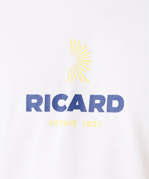 EDIFICE(エディフィス)の「【Vacances a Paris】RICARD ロゴプリント Tシャツ(Tシャツ/カットソー・メンズ・ホワイト/ブルー/イエロー・X-LARGE/LARGE/MEDIUM/SMALL)」の11枚目の写真