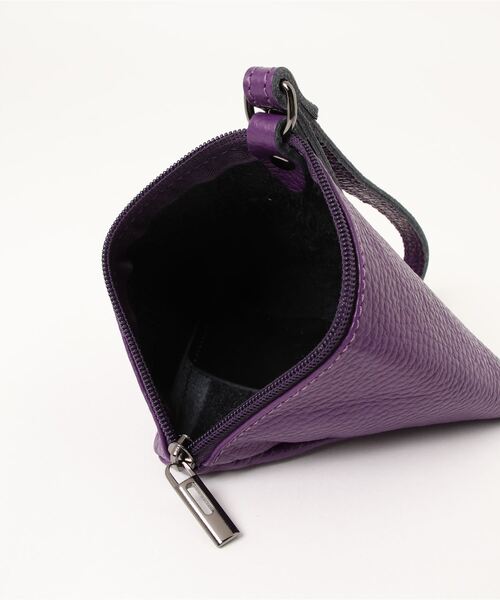 note et silence （ノートエシロンス）の「■Laboratorio Ｍariucchi　サンカクミニバッグ（ハンドバッグ・レディース・ホワイト/パープル・FREE）」の5枚目の写真