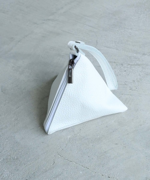 note et silence （ノートエシロンス）の「■Laboratorio Ｍariucchi　サンカクミニバッグ（ハンドバッグ・レディース・ホワイト/パープル・FREE）」の2枚目の写真