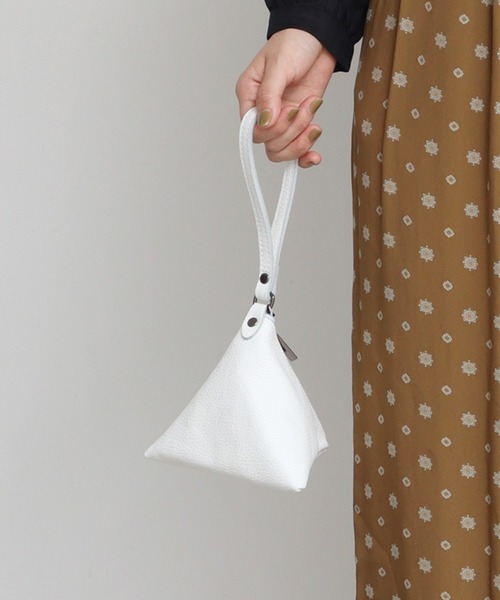 note et silence （ノートエシロンス）の「■Laboratorio Ｍariucchi　サンカクミニバッグ（ハンドバッグ・レディース・ホワイト/パープル・FREE）」の12枚目の写真