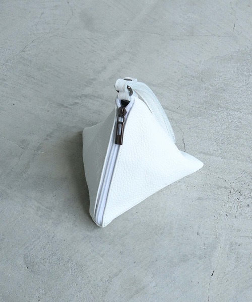 note et silence （ノートエシロンス）の「■Laboratorio Ｍariucchi　サンカクミニバッグ（ハンドバッグ・レディース・ホワイト/パープル・FREE）」の7枚目の写真